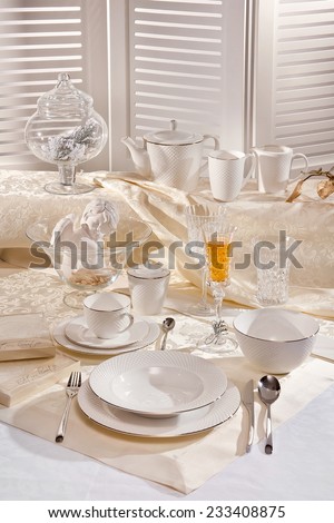 Gala served table