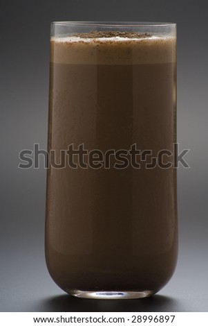 Glass chocolate milk isolated hi-res stock photography and images