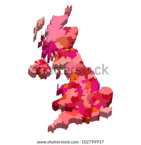 England Map Vector