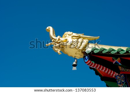 Tibetan Dragon Pagoda in Gansu province in China