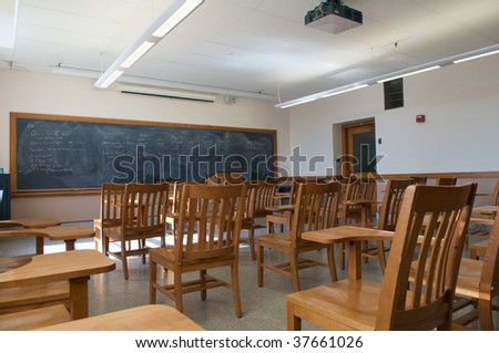 Empty Classrooms in college