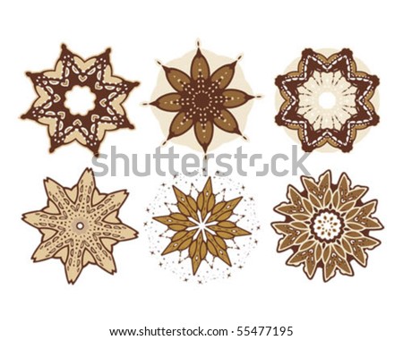 stock vector Mandala henna design