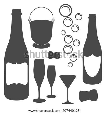 champagne icons champagne icons