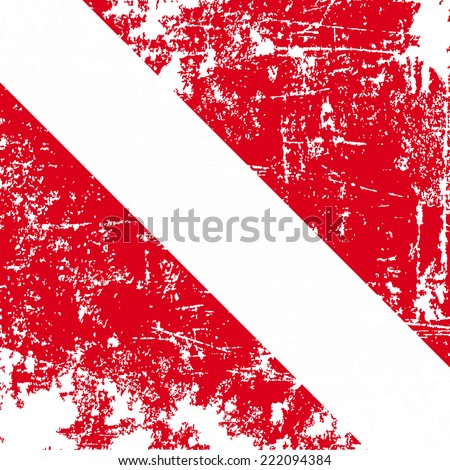Dive Flag Grunge, Vector Illustration - 222094384 : Shutterstock