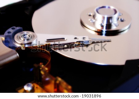 hard disk, computer drive to information