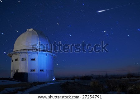stock photo Meteorite falling Star sky