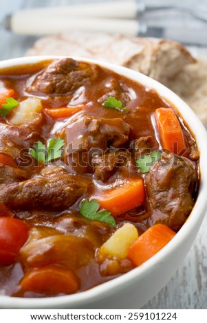 Beef Stew with carrots and potatoes