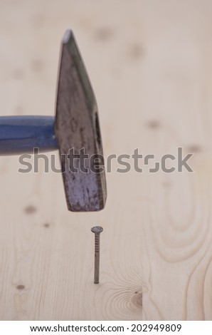 nail and hammer/nail and hammer