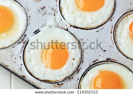 Fried sunny side up eggs