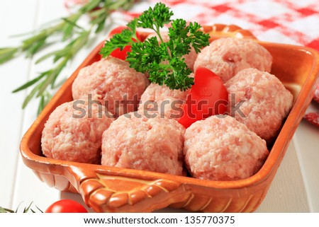 Preparation of homemade meat ball