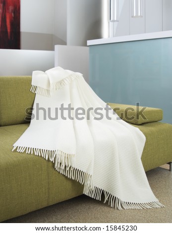 blanket draped