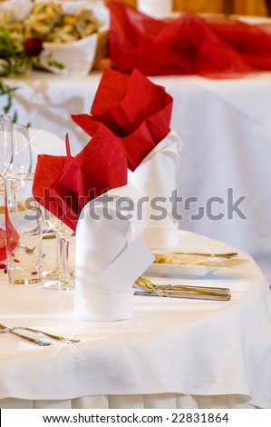 Wedding place setting