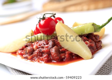 Vegetarian red bean chili