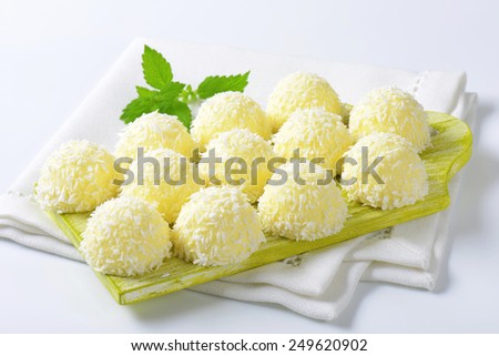 White Chocolate Coconut Snowball Truffles