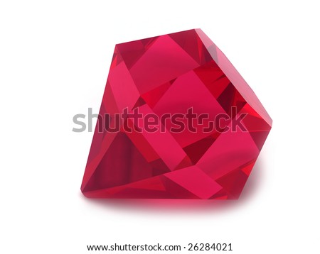 Rodolite or Ruby gemstone