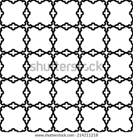 Geometric  pattern with oriental elements. Seamless background. Abstract texture