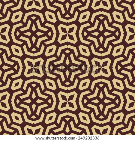 Geometric pattern. Seamless golden  texture for backgrounds