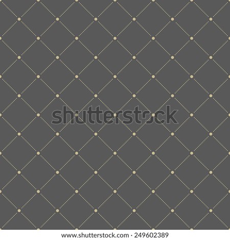 Geometric modern  seamless pattern. Repeating texture with golden dotted elements