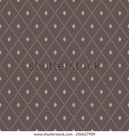 Geometric fine abstract  pattern with golden dots. Seamless modern texture for wallpapers and backgrounds