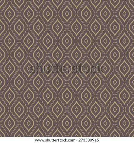 Geometric modern  seamless pattern. Abstract texture with golden dotted elements
