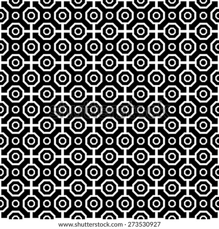Geometric fine abstract  pattern. Seamless modern texture for wallpapers and backgrounds. Black and white colors