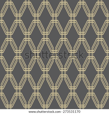 Geometric fine abstract  pattern. Seamless golden modern texture for wallpapers and backgrounds