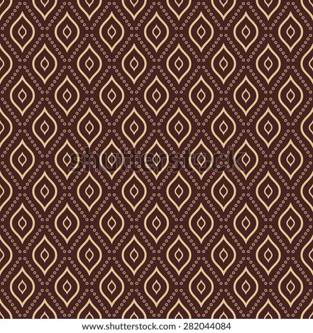 Geometric pattern. Seamless  background with golden elements. Abstract texture for wallpapers