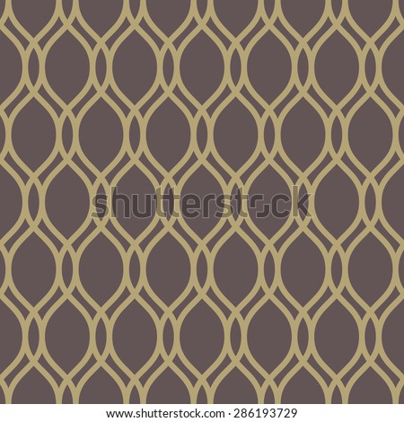 Geometric pattern with golden vertical waves. Seamless  background. Abstract texture for wallpapers.
