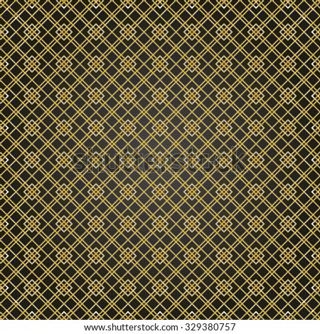 Geometric fine abstract  background. Seamless modern pattern with golden diagonal lines