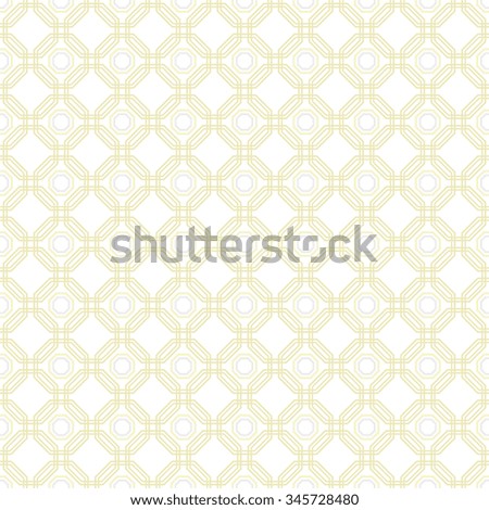 Geometric fine abstract background. Seamless modern pattern with golden and gray octagons