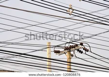 Wire Post Sky Mess Outdoor