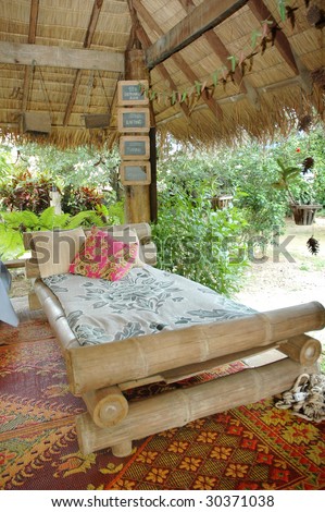 Bamboo Bed Open Angle