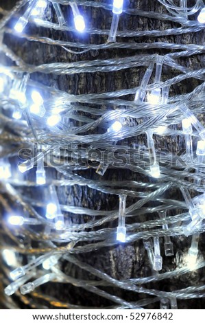 Led Light White Wire Entwine Tree