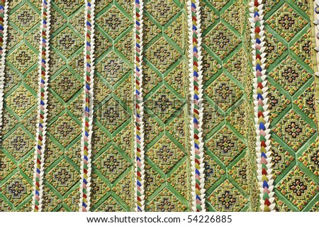 Pattern Mosaic Tile Style Asia