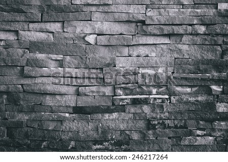 Pattern of decorative gray slate stone wall surface, put grain for vintage