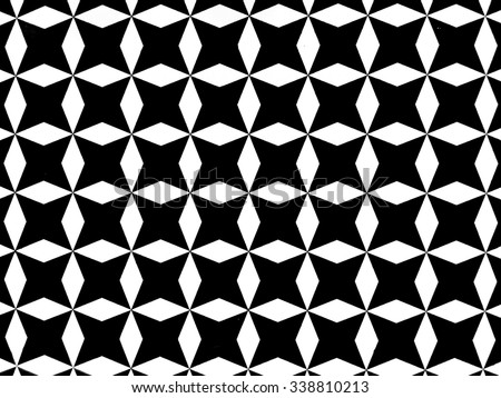 Black and. White star shape background texture pattern