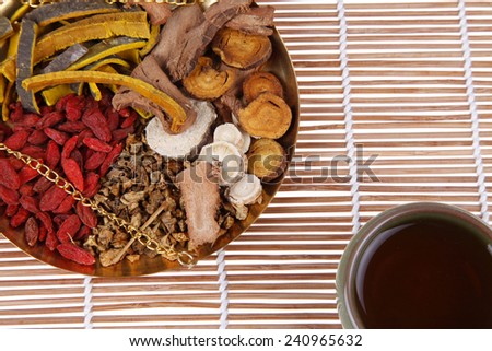Chinese herbal medicine,A close-up