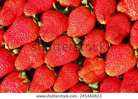 Strawberry is a kind of delicious fruit, close-up