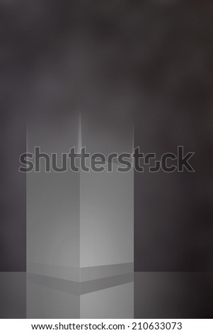 Box Glowing Blank background