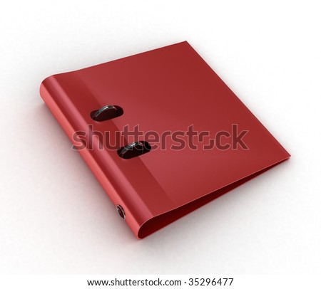 red file , binder