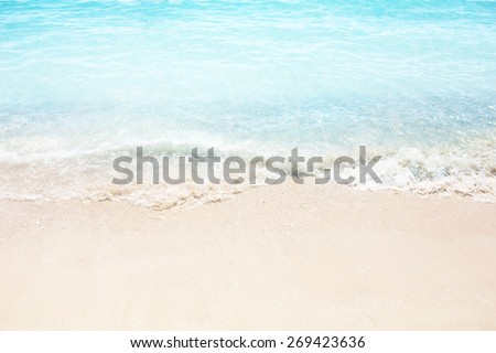 Beautiful white sand beach and tropical sea