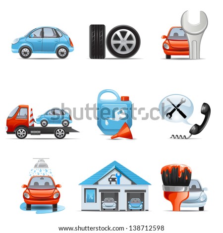 Car service icons Car service icons