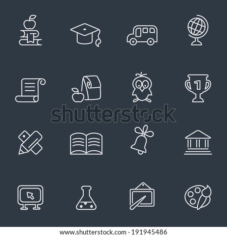 Education icons Education icons