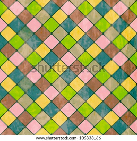 Colorful Rhombus. Seamless pattern,background illustration