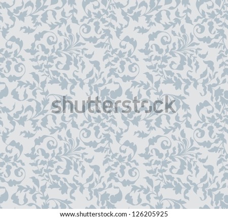 Seamless vintage floral background for design, vector