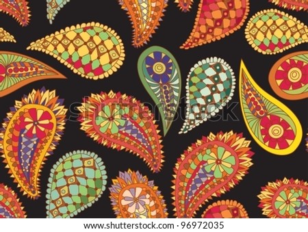 colourful paisley patterns