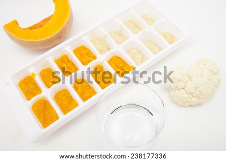 Simple Way to Store Baby Solid Food via Ice Cube Tray