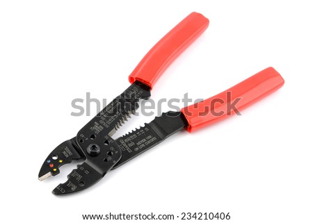 Wire Stripper, completely isolated on white background