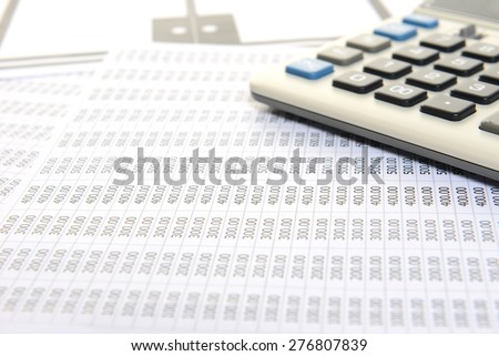 calculator on plans and sheet number with blank space for Your text or image