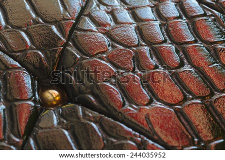 Black leather texture - background. Black leather texture of sofa closeup shot.